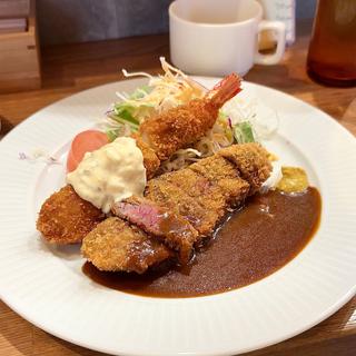 ビフカツランチS +エビフライ