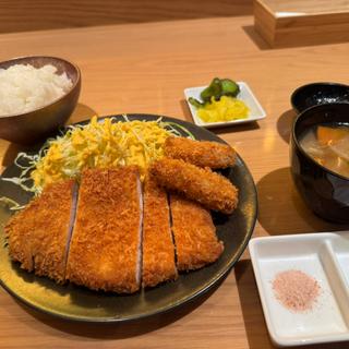 ロースかつ&ヒレかつ定食(紀尾井町 とんかつ・洋食 ひとみ)