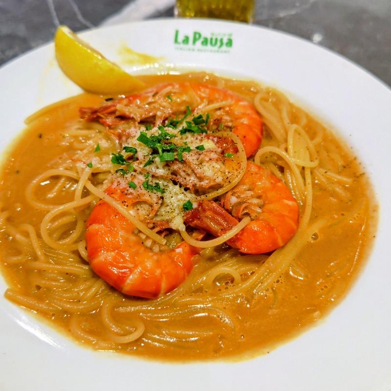 海老のビスクスープパスタ(ラパウザ 馬車道店)