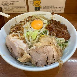汁なし 小 麺少なめ チリトマト 野菜マシ(ラーメン BooBoo太郎。)
