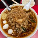 鬼そばセットライス 生卵(すず鬼直伝 スタミナらーめん かわさ鬼)