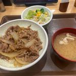牛丼+サラダセット