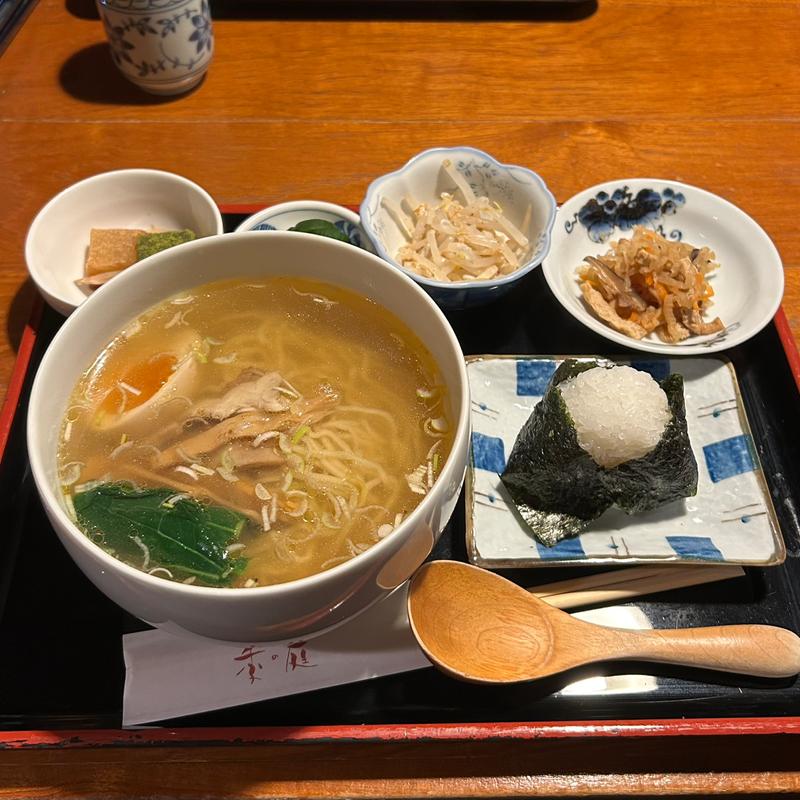 大山鶏塩そば(季の庭 銀座店)