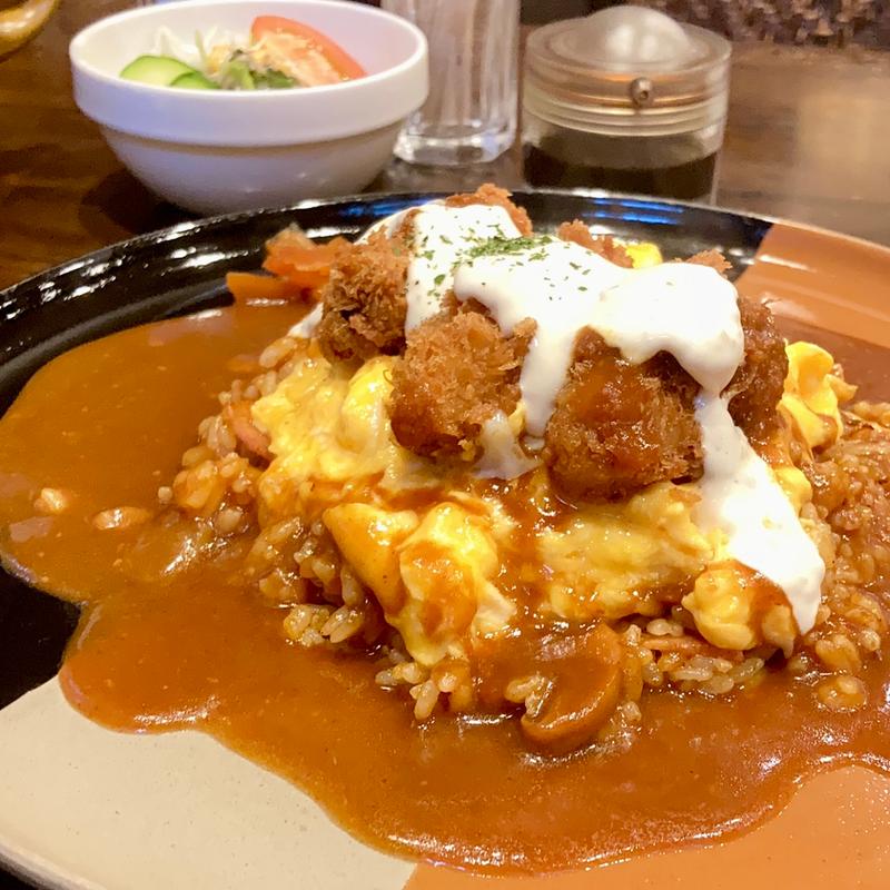 カキトルコライス(喫茶ベル)