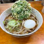 春菊天・半熟玉子そば