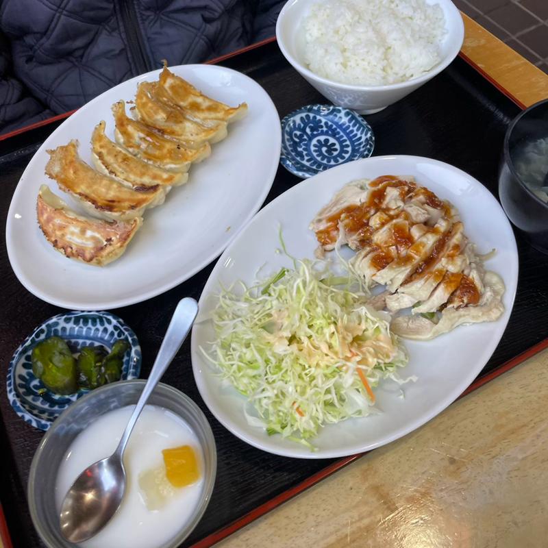 焼き餃子定食(龍華)