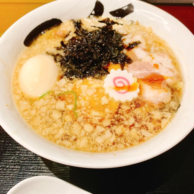 中華そば(背脂普通・煮卵トッピング)(燕三条 酒麺亭潤 CoCoLo新潟)