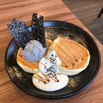 黒ごま&きなこのリコッタパンケーキ