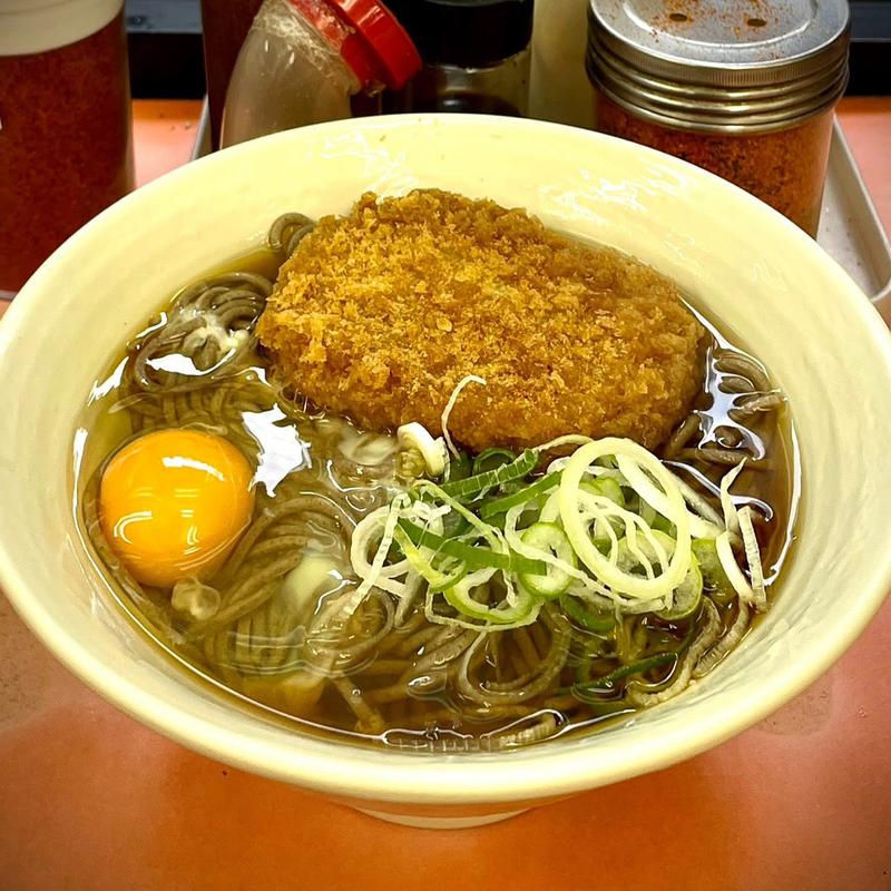 コロッケそば 玉子(常盤軒 品川駅 山手線ホーム店)