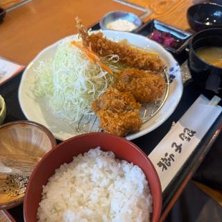 エビ＆ヒレカツランチ(獅子銀 とうじょう店（道の駅 とうじょう）)