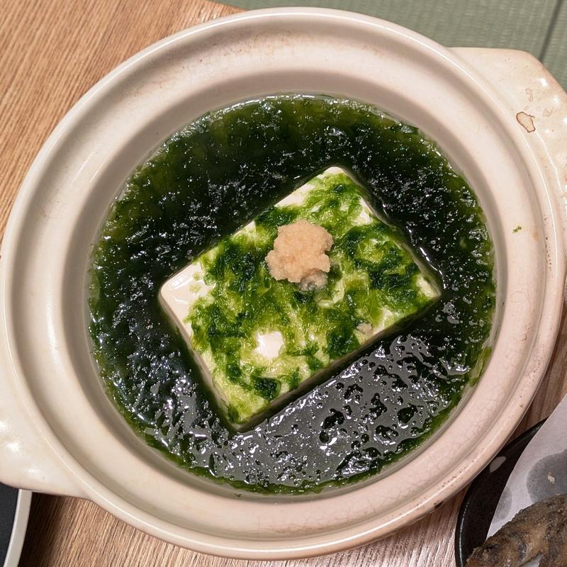 青海苔豆腐(とびっきり鮮魚 鹿島田酒場)