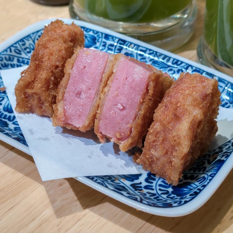 厚切りハムカツ(鮨・酒・肴 杉玉 大船)