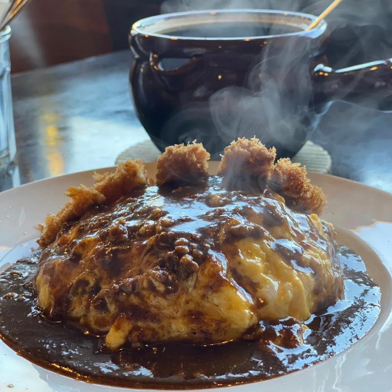 ふわふわオムカレー　チキンカツ(カレーハウス ヘンテ （CURRY HOUSE GENTE）)