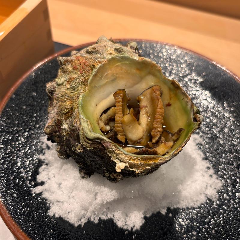 サザエの壺焼き(寿司◯もと)