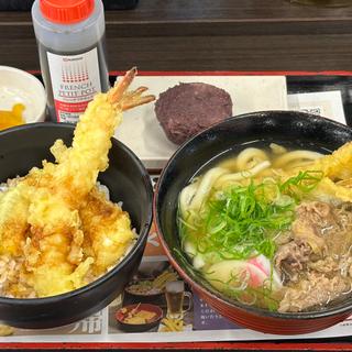 資さんしあわせセットミニぼた餅(資さんうどん 空港通店)