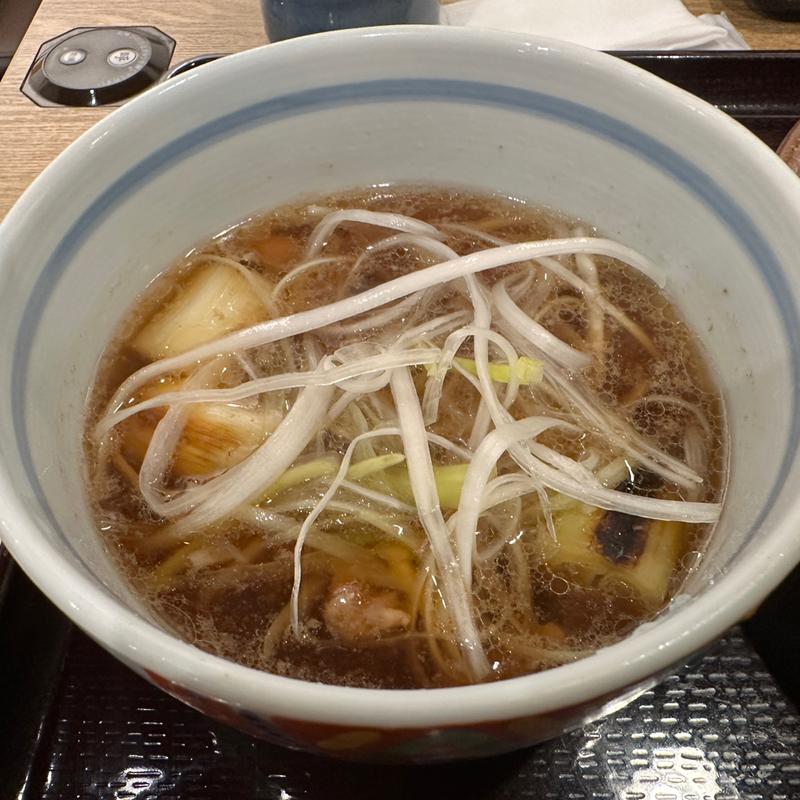 鴨南蛮つけそば(十割そば会 いわき小名浜店)