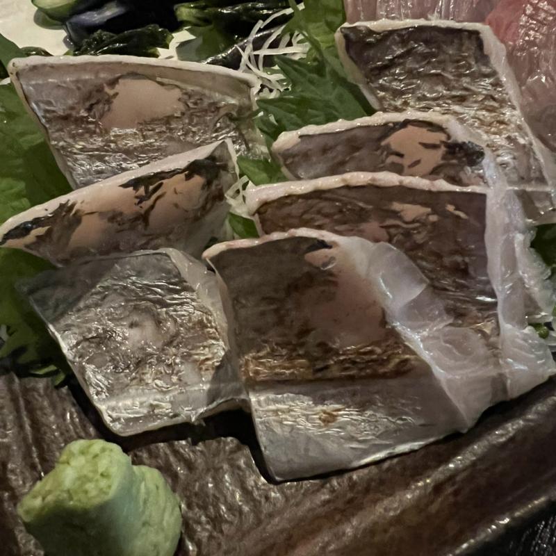 太刀魚刺身(旬鮮酒肴 あら磯)