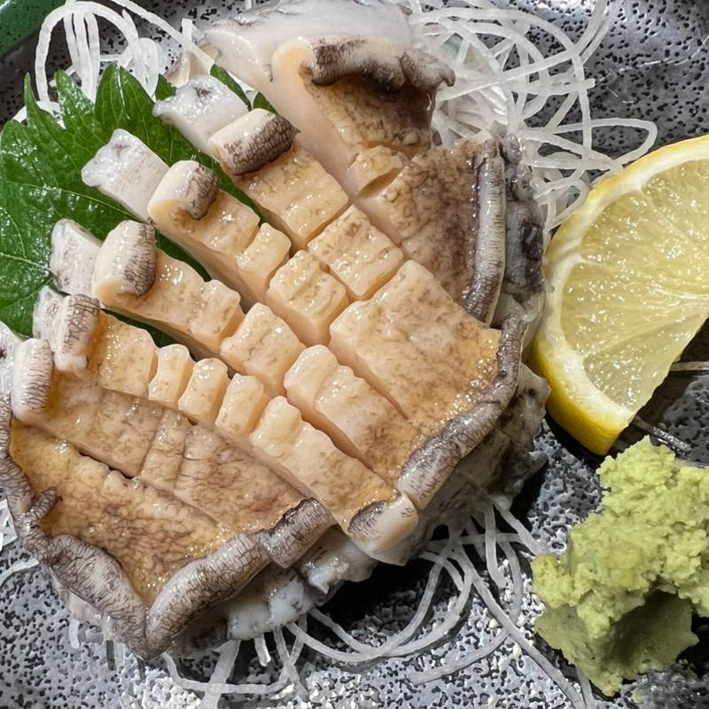 活あわび刺身(すし 魚游 関内駅前店)
