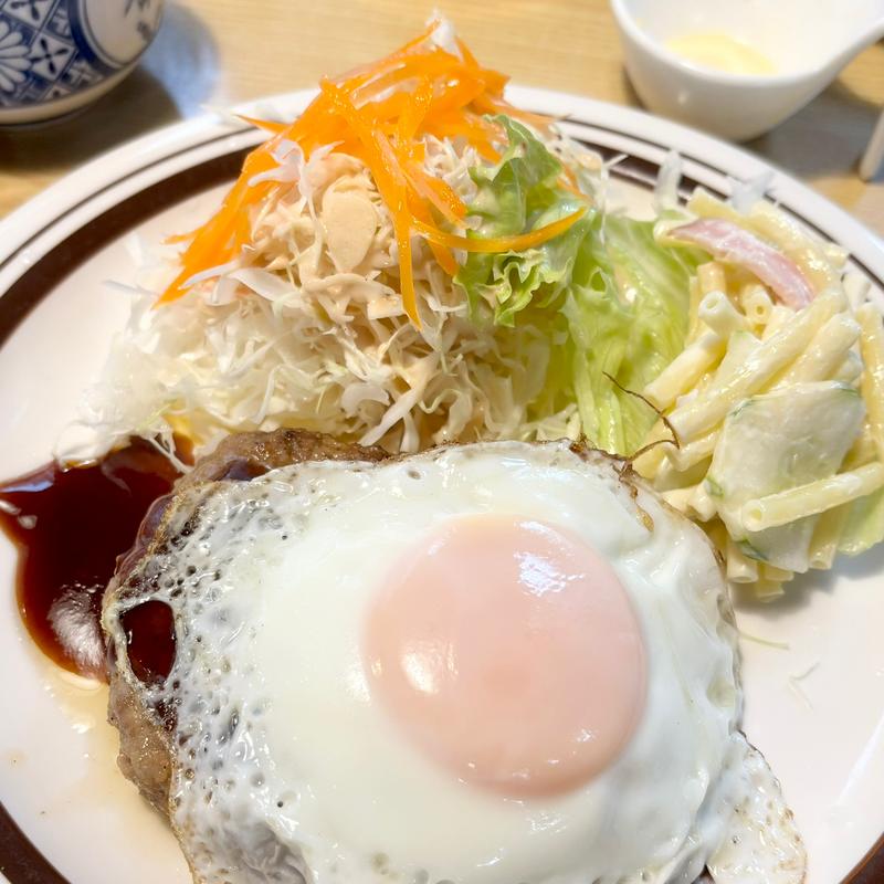 一品定食(ハンバーグ)(喫茶 せんごく)