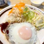 一品定食(ハンバーグ)