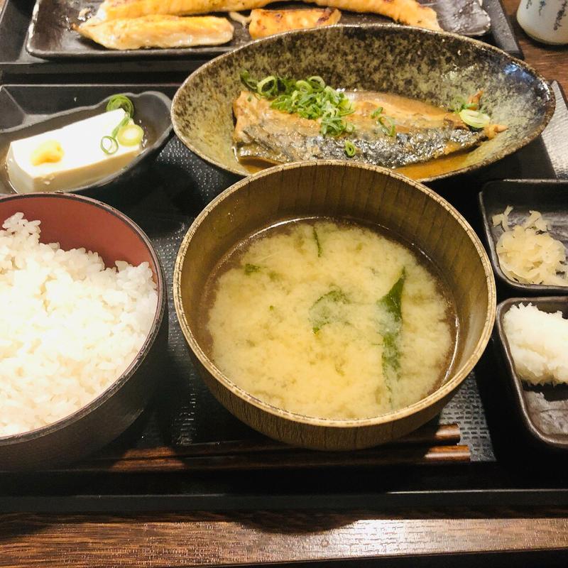 さば味噌煮定食(しんぱち食堂 水道橋店)