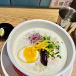ゆず香る鶏白湯　〆のリゾメシセット(鶏白湯ラーメン 白鶏舎 北1条店)