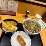 天丼セット(吉そば 銀座本店)
