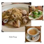 ヤリイカとれんこんのペペロンチーノ