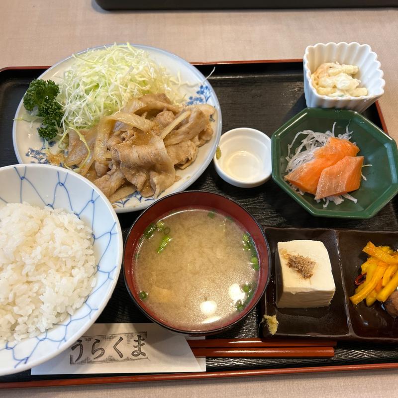 生姜焼き定食(うらくま)