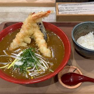 大海老天カレーうどん
