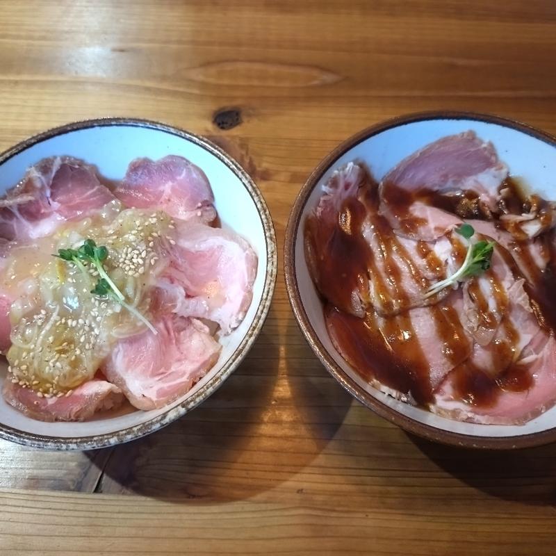 低温チャーシュー丼(ねぎ塩レモンダレ＆赤ワインソース)(つけそば 一福 澪 ~Rei~)