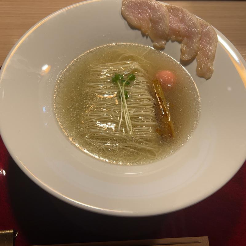 貝とお塩の淡麗そば(中華そば 自画自賛)