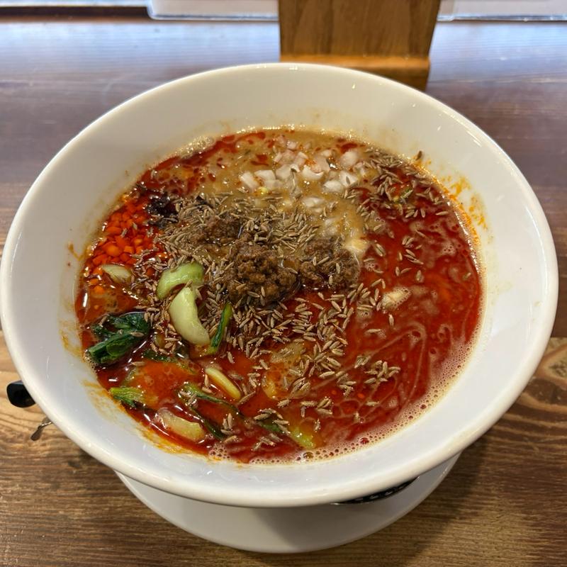 カレー担々麺(四川担々麺 赤い鯨 赤坂店)