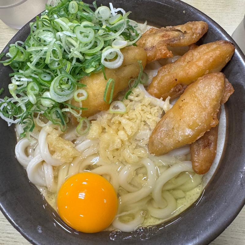 ごぼう天うどん(牧のうどん 空港店)