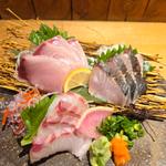 豊後鮮魚三種盛り合わせ