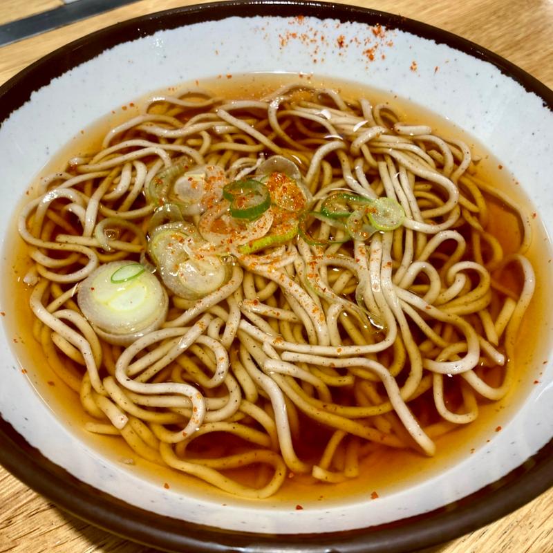 かけそば(梅屋 中山競馬場スタンド)