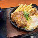 特選醤油のからあげすきやき盛り定食