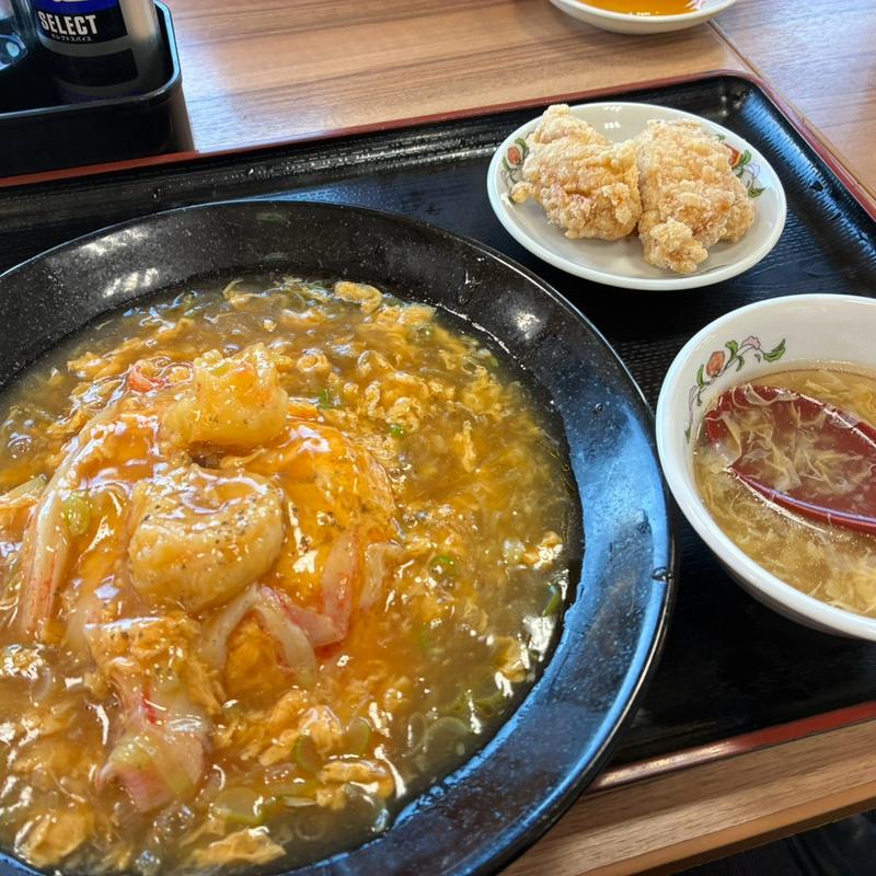 極王天津飯セット(餃子の王将 国道草津店)