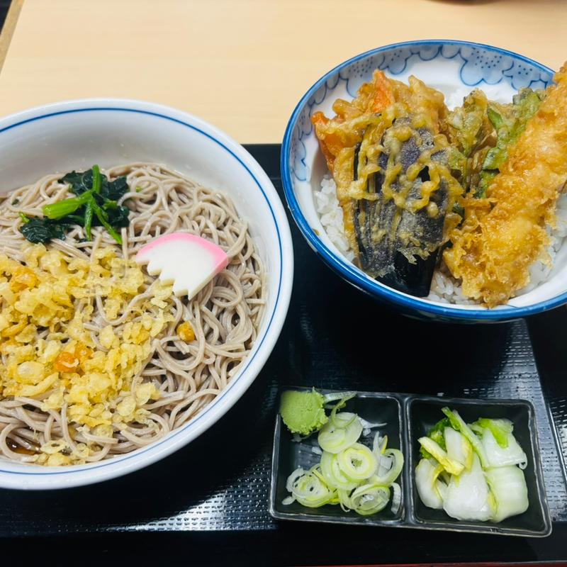 天丼そばセット(信濃屋)