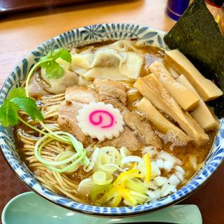 ラーメン大盛り+ワンタン+メンマ(らーめん理庵)
