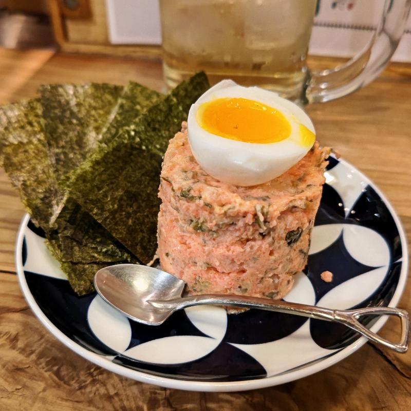 高菜明太ノリ海苔ポテトサラダ(和い和いイタリアン酒場 とんとんとんきぃ)