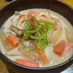 粕汁うどん(よもぎ)