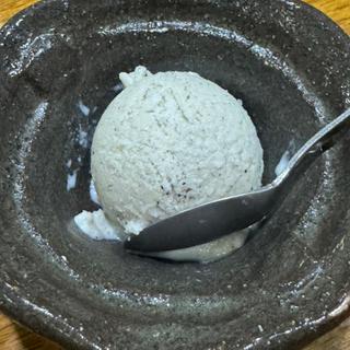 黒ごまのシャーベット(よもぎ)