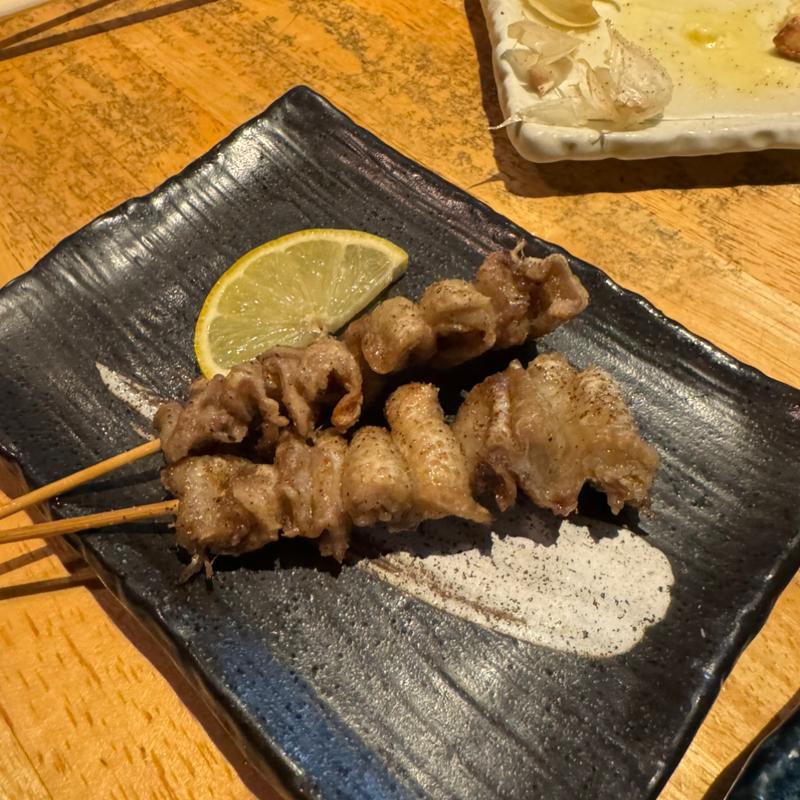 地鶏皮(やきとりやさんあっ鶏)