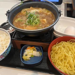 【冬季限定】牛肉玉ラーメン鍋膳(とんこつ)(吉野家 烏丸五条店 )