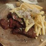 ランプ肉のステーキ