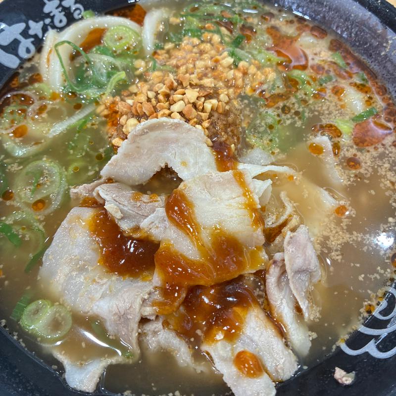 豚しゃぶごま坦々うどん(はなまるうどん シーナシーナ屯田店)