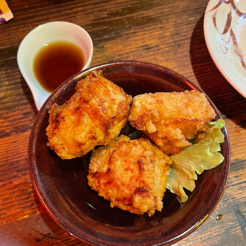 鶏の唐揚げ 3個(やきとり酒場 かづさ屋 )