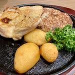 デミグラスハンバーグ&チキンステーキ