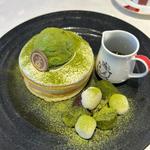 抹茶のパンケーキ